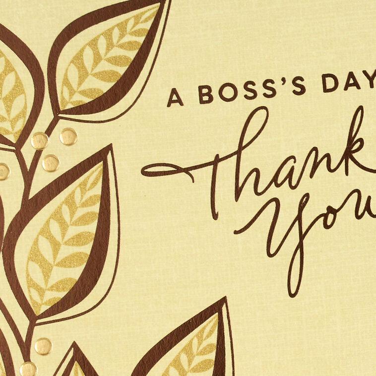 Hallmark It's A Pleasure To Work For You Boss's Day Card