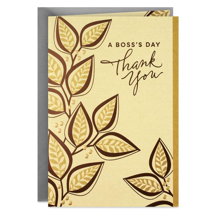 hallmark It's a Pleasure to Work for You Boss's Day Card