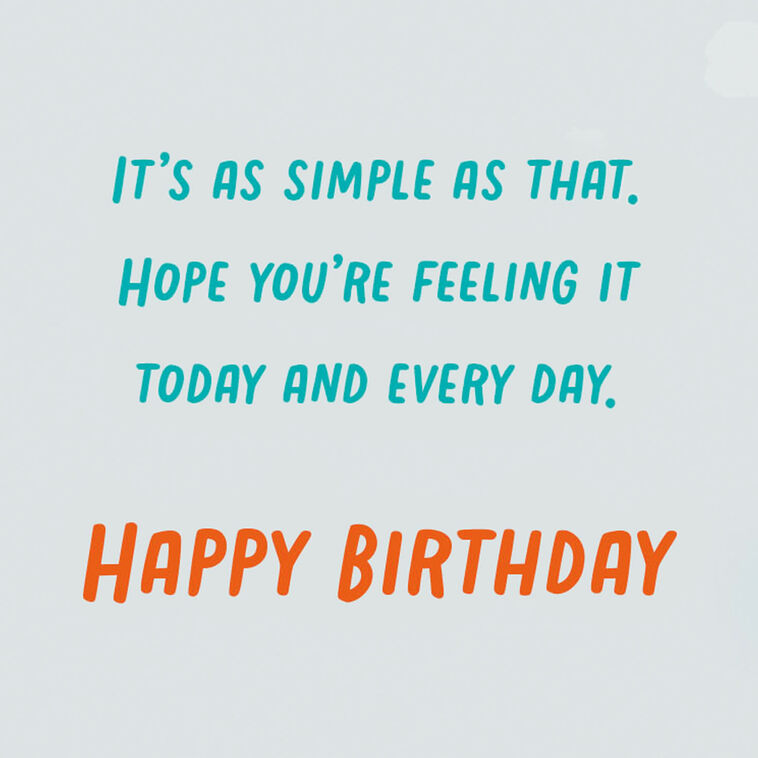 Hallmark It's As Simple As That Birthday Card For Dad