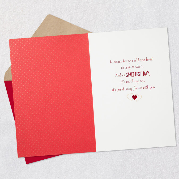 Hallmark It's Great Being Family With You Sweetest Day Card