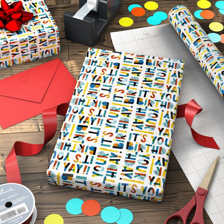 Hallmark It's Your Birthday Jumbo Wrapping Paper 90 Sq. Ft