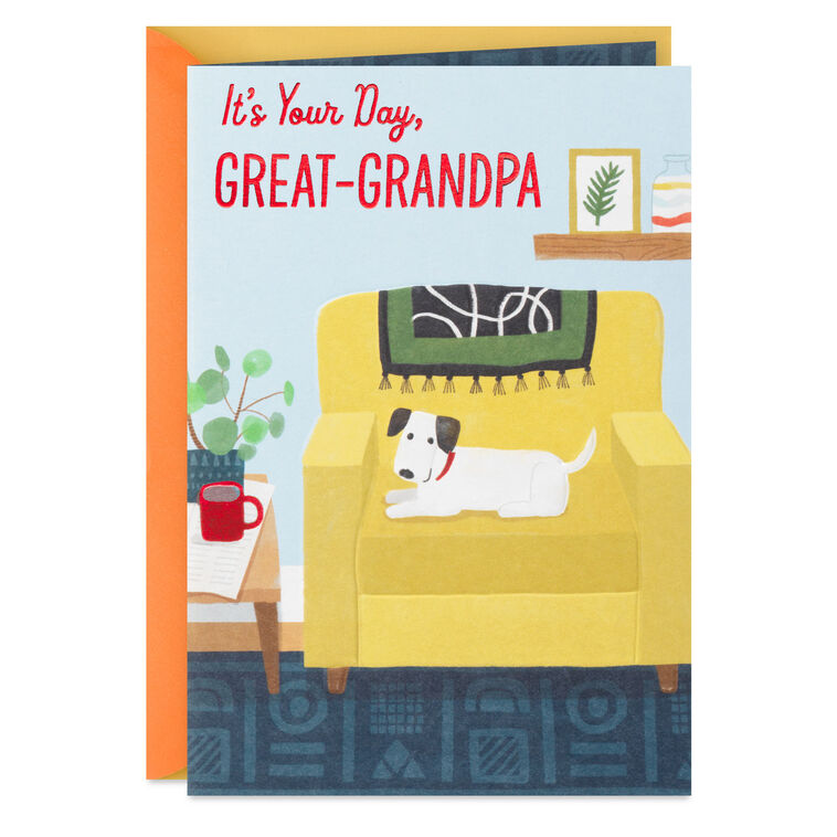 hallmark It's Your Day Birthday Card for Great-Grandpa