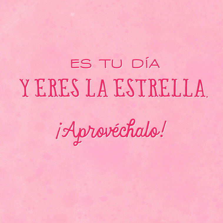 Hallmark It's Your Day Spanish-Language Birthday Card