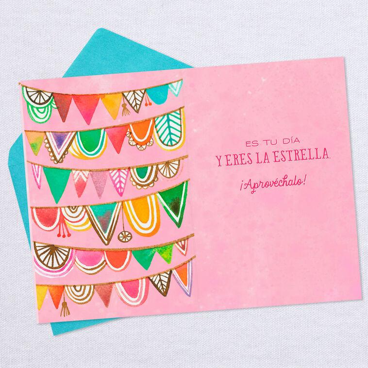 Hallmark It's Your Day Spanish-Language Birthday Card
