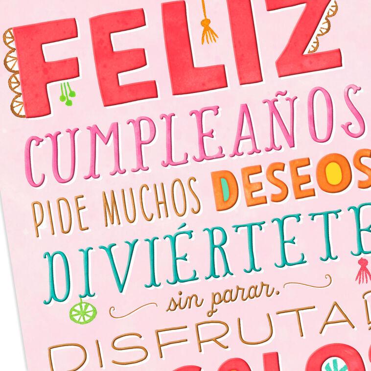 Hallmark It's Your Day Spanish-Language Birthday Card