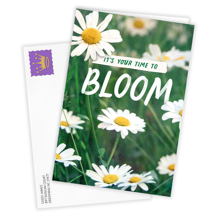 Hallmark It's Your Time To Bloom Custom Encouragement Card