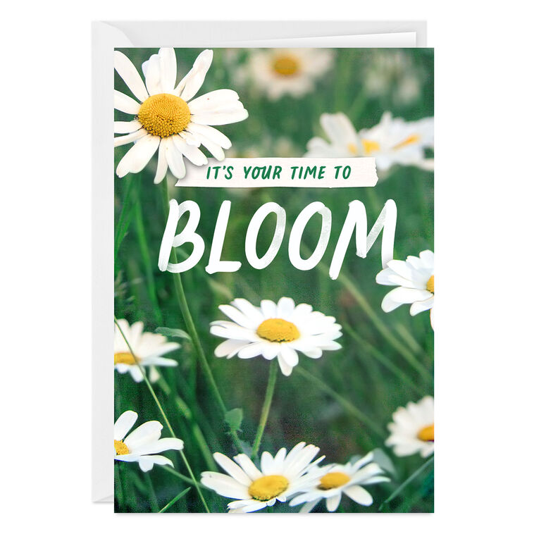hallmark It's Your Time to Bloom Custom Encouragement Card