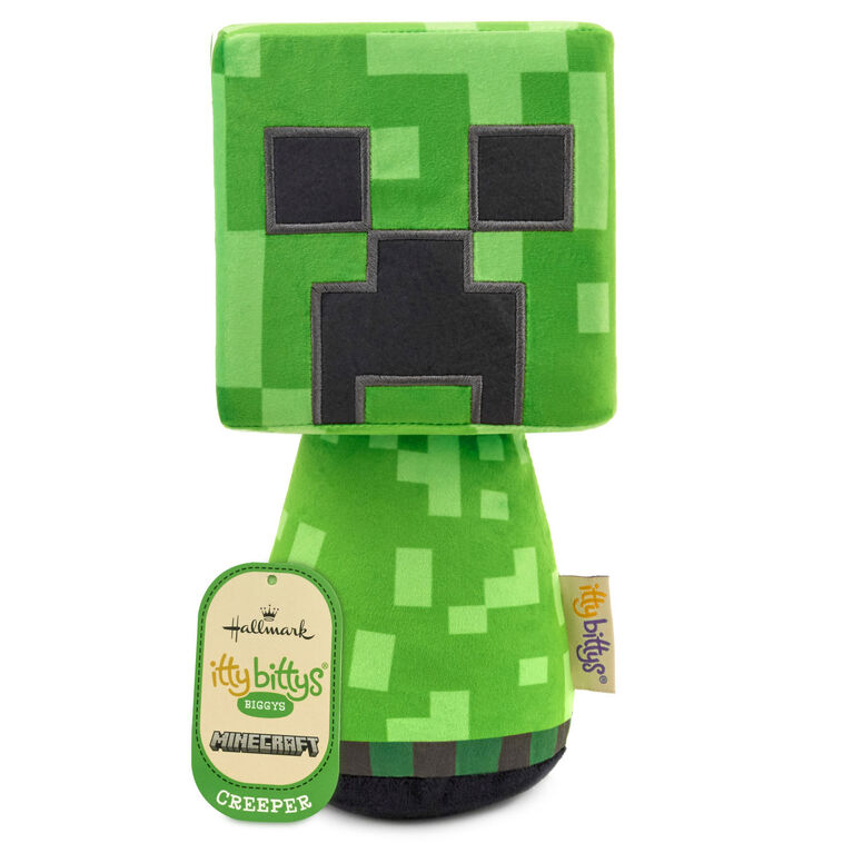 Hallmark Itty Bittys® Biggies Minecraft Creeper Plush 10”