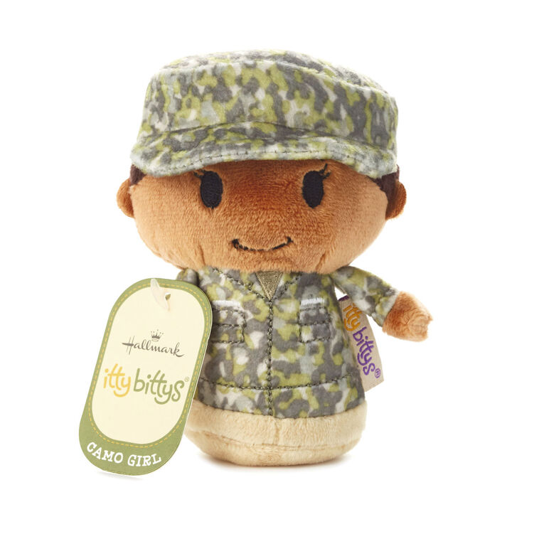 Hallmark Itty Bittys® Black Woman In Green Camo Plush
