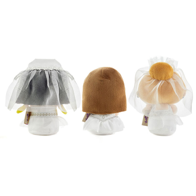 Hallmark Itty Bittys® Friends Monica Rachel And Phoebe In Wedding Dresses Plush Set Of 3