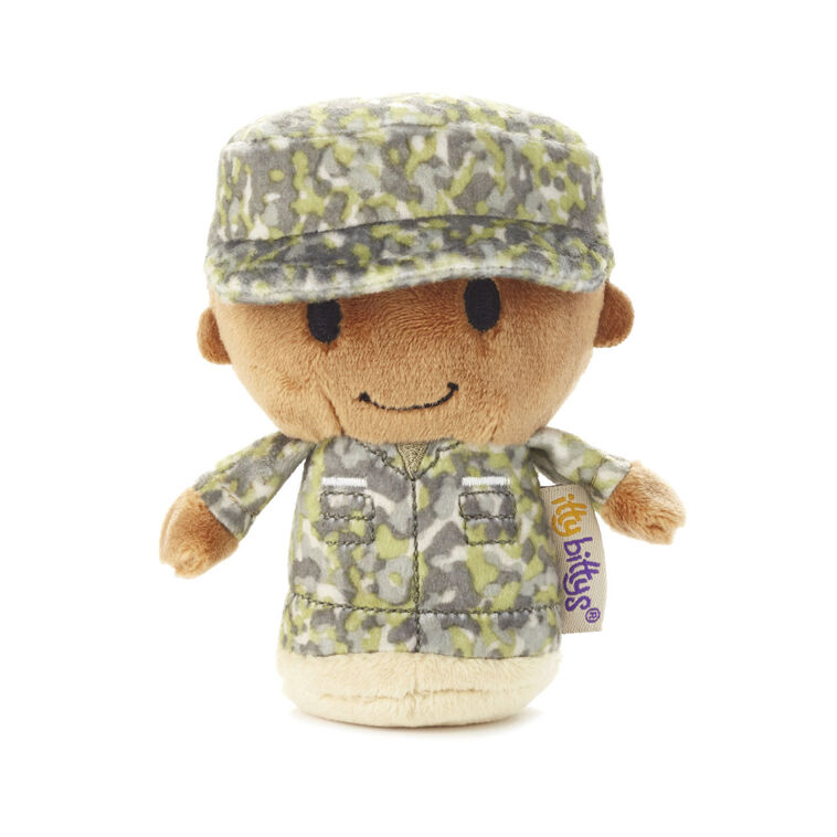 hallmark itty bittys® Green Camo African-American Boy Plush