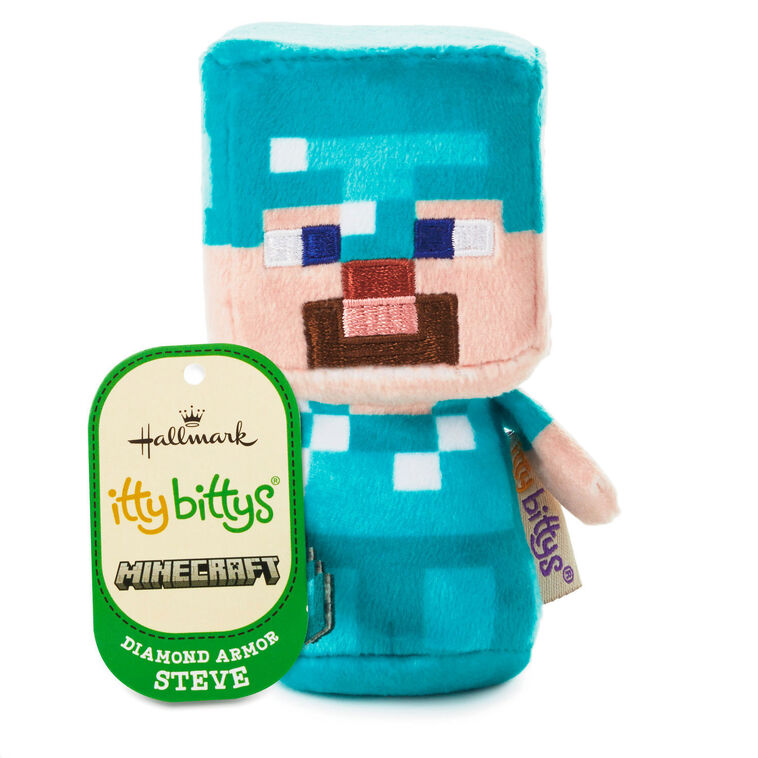 Hallmark Itty Bittys® Minecraft Diamond Armor Steve Plush