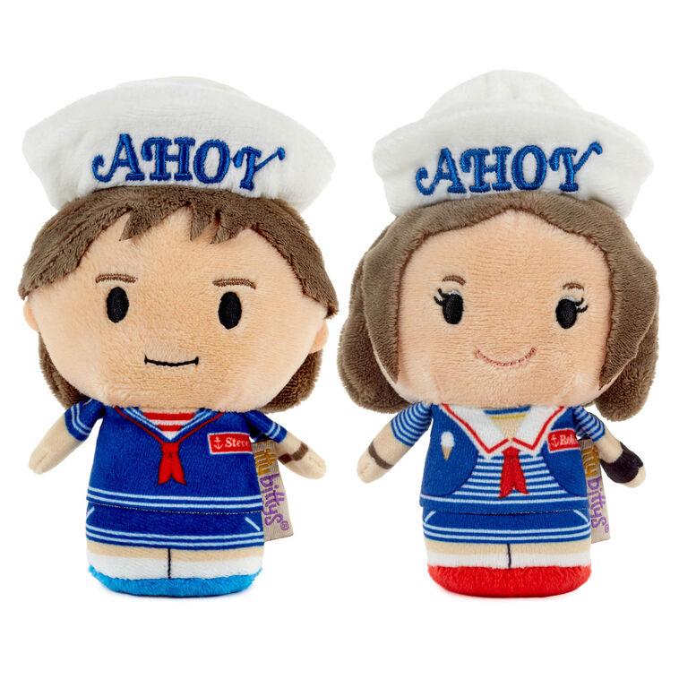 hallmark itty bittys® Netflix Stranger Things Steve and Robin Scoops Ahoy Plush Set of 2