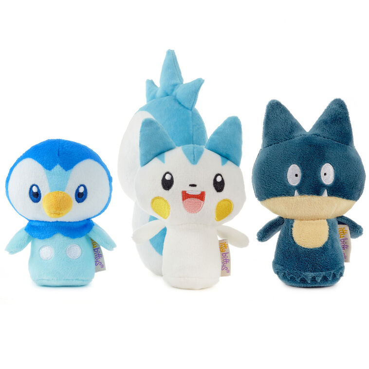 hallmark itty bittys® Pokémon Piplup Munchlax and Pachirisu Plush Set of 3