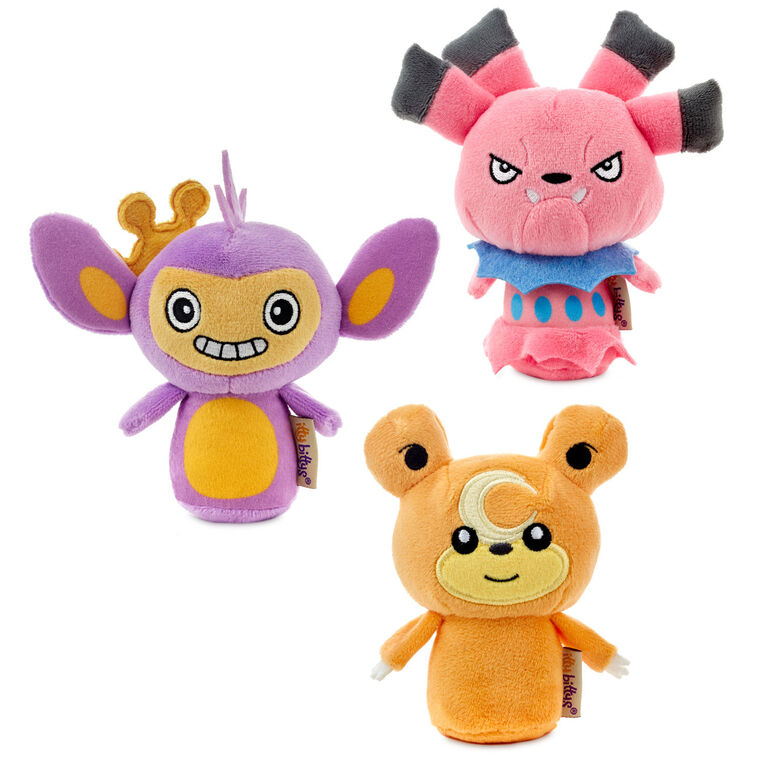 hallmark itty bittys® Pokémon Snubbull Teddiursa and Aipom Plush Set of 3