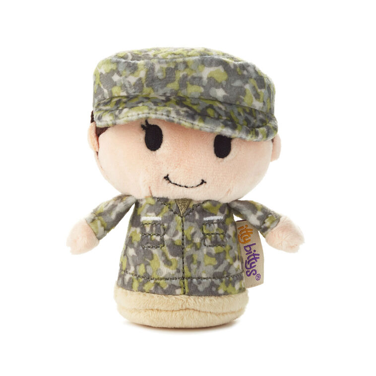 hallmark itty bittys® White Woman in Green Camo Plush