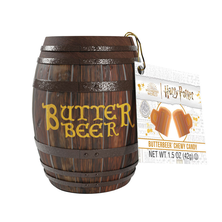 hallmark Jelly Belly Harry Potter Butterbeer Chewy Candies in Barrel Tin 1.5 oz