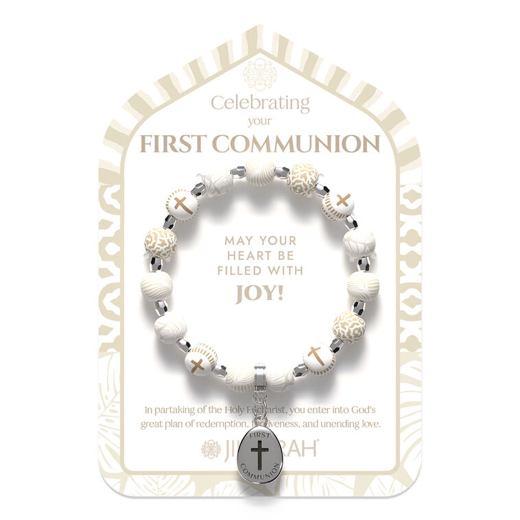hallmark Jilzarah First Communion Beaded Bracelet for Kids
