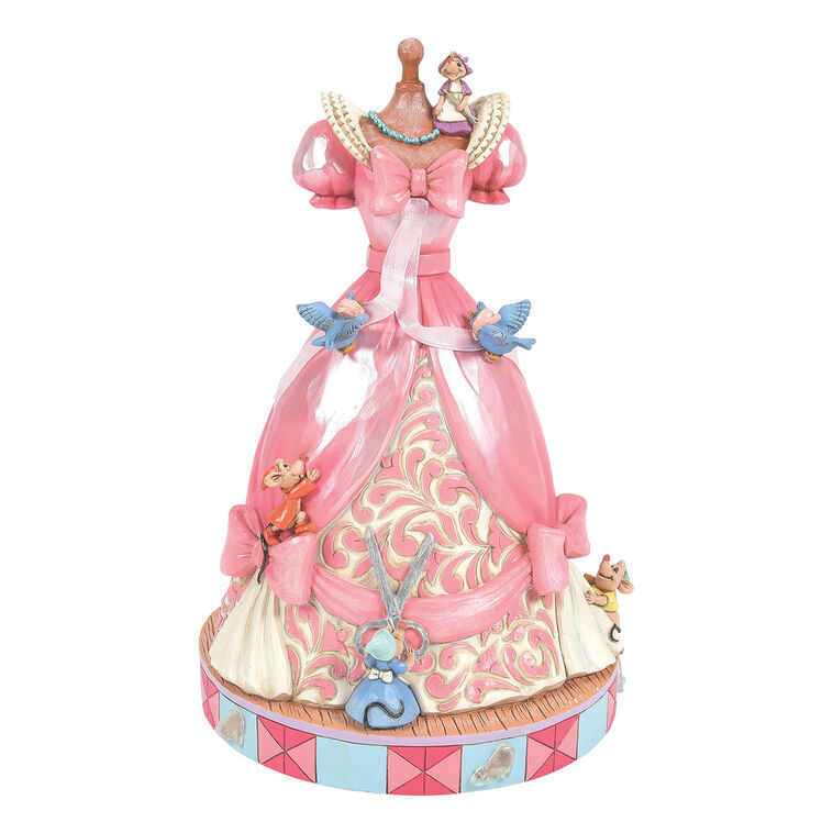 hallmark Jim Shore Cinderella's Pink Dress Musical Figurine