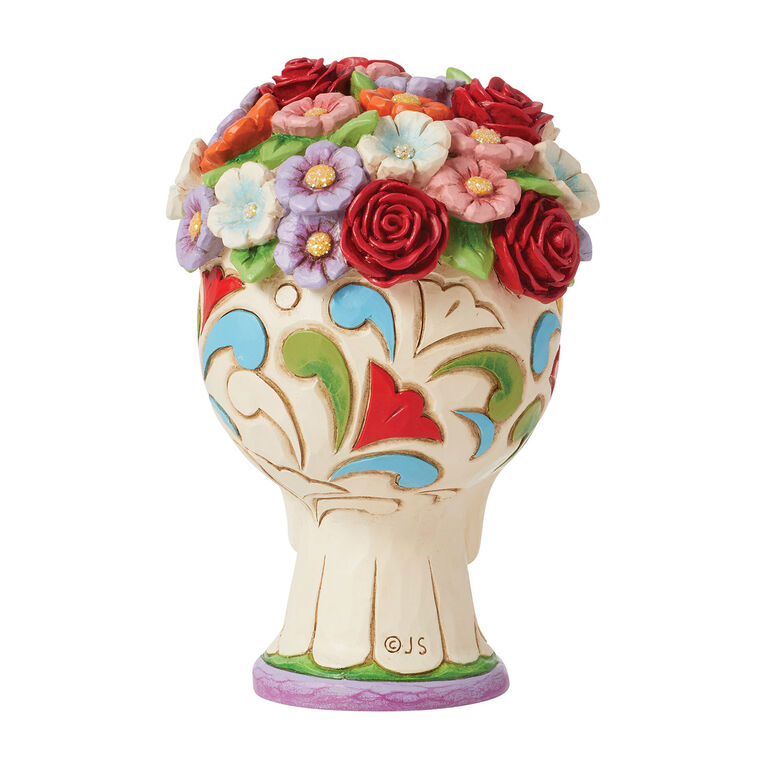 Hallmark Jim Shore Day Of The Dead Skull With Flowers Figurine 5.2"