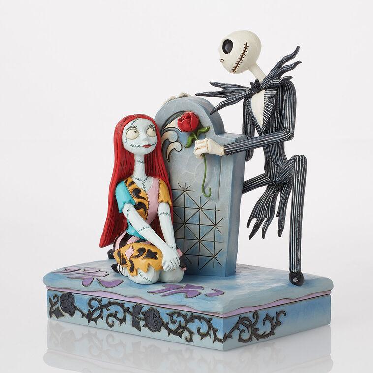 Hallmark Jim Shore Disney Jack And Sally On Gravestone Figurine 6.8"