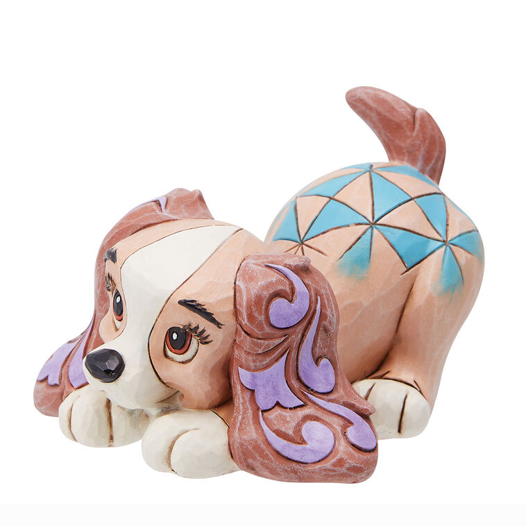 Hallmark Jim Shore Disney Lady The Dog Mini Figurine 2.5"
