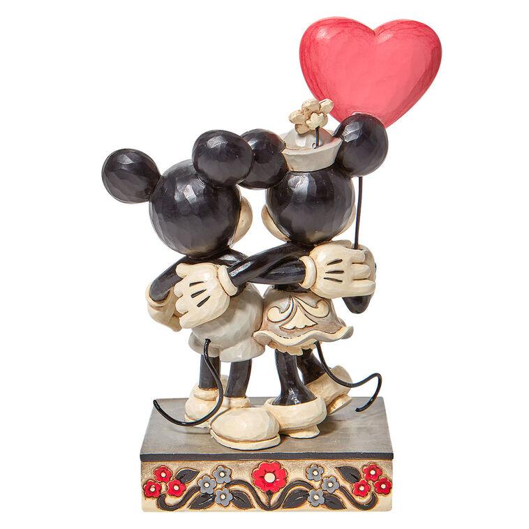 Hallmark Jim Shore Disney Mickey And Minnie Heart Figurine 7.25"