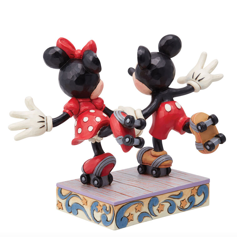 Hallmark Jim Shore Disney Mickey And Minnie Roller Skating Figurine 5.5"
