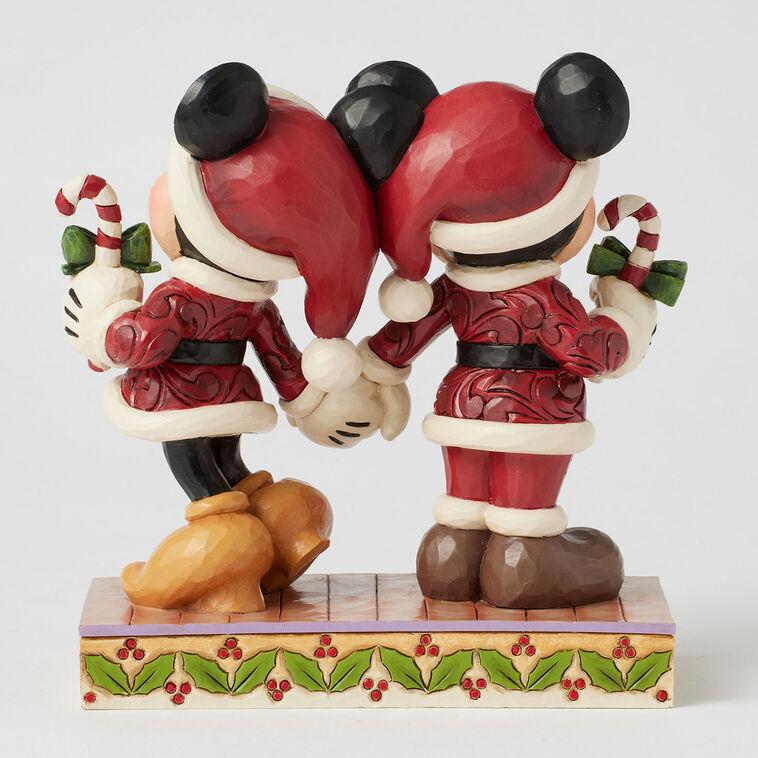 Hallmark Jim Shore Disney Mickey And Minnie With Candy Canes Figurine 6.14"
