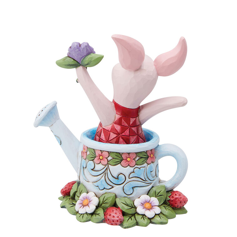 Hallmark Jim Shore Disney Piglet In Watering Can Figurine 4.5"