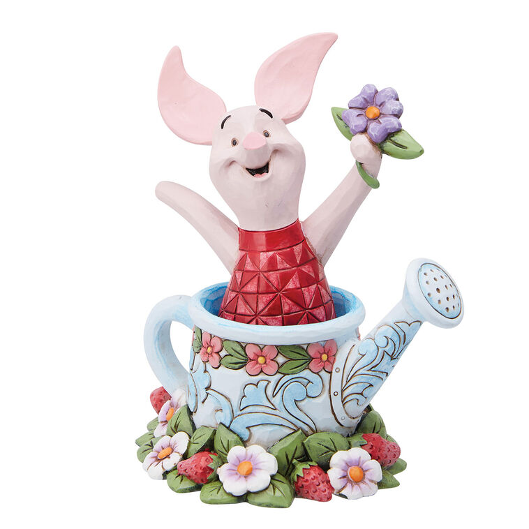 hallmark Jim Shore Disney Piglet in Watering Can Figurine 4.5"