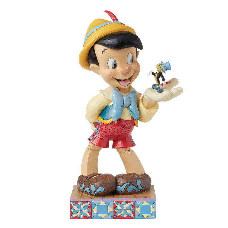hallmark Jim Shore Disney Pinocchio and Jiminy Cricket Large Figurine 15.3"