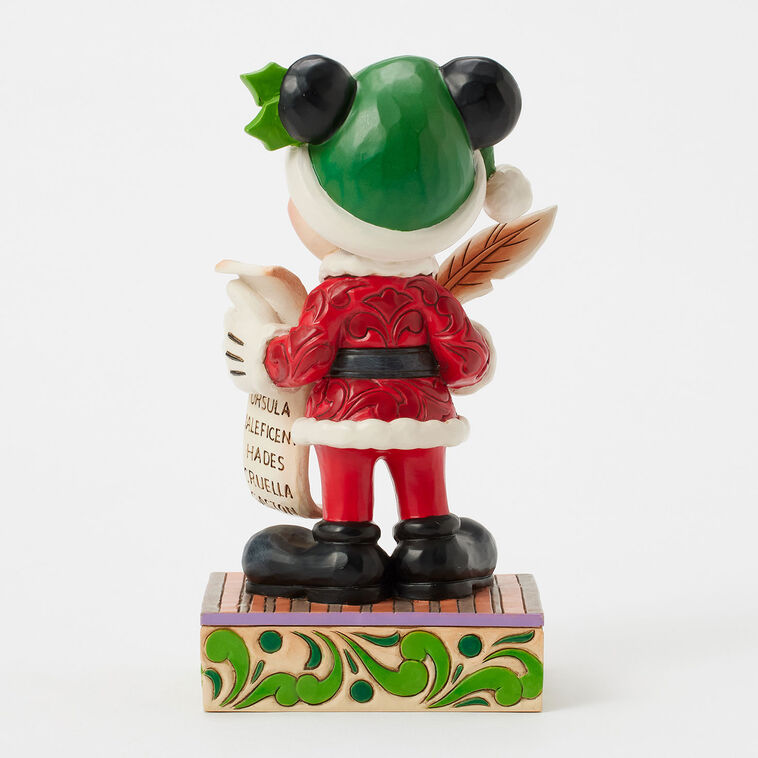 Hallmark Jim Shore Disney Santa Mickey Checks His List Figurine 7.75"