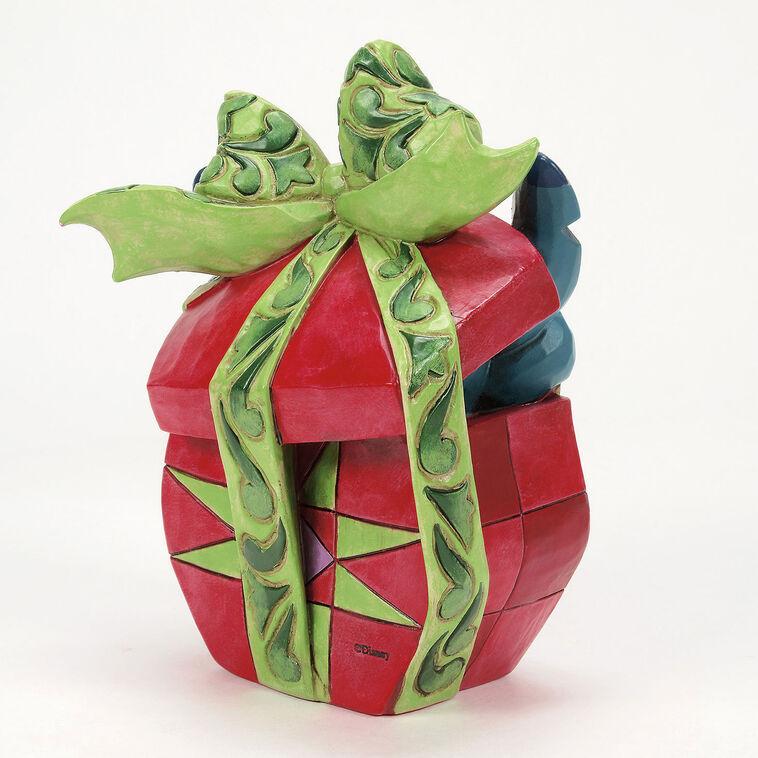 Hallmark Jim Shore Disney Stitch Breaking Out Of Present Figurine 5"
