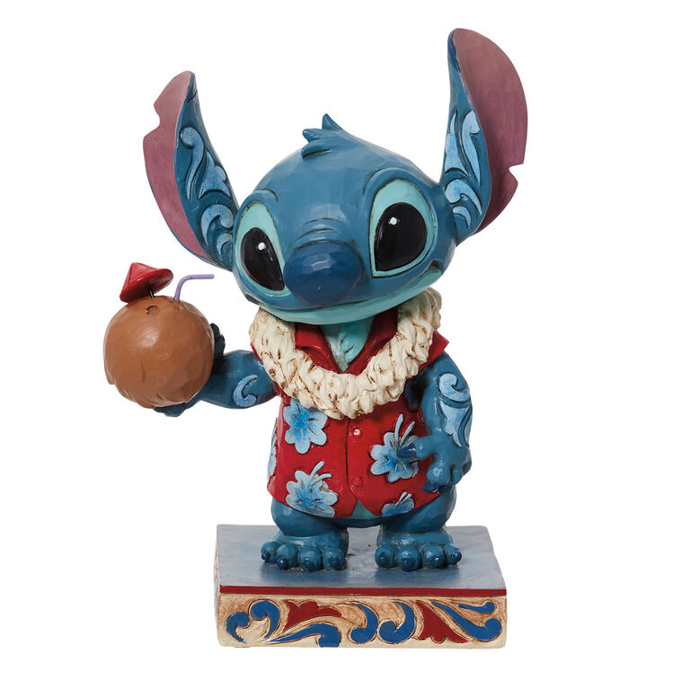 hallmark Jim Shore Disney Stitch in Hawaiian Shirt Figurine 5"