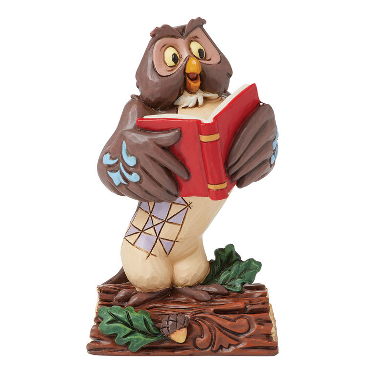 hallmark Jim Shore Disney Winnie the Pooh Owl With Book Mini Figurine 3.5"
