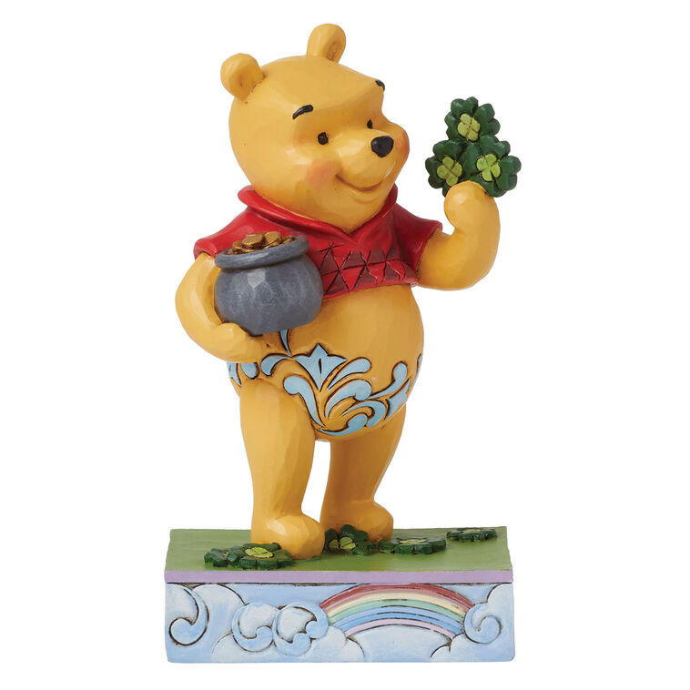 hallmark Jim Shore Disney Winnie the Pooh With Clover Figurine 4.5"
