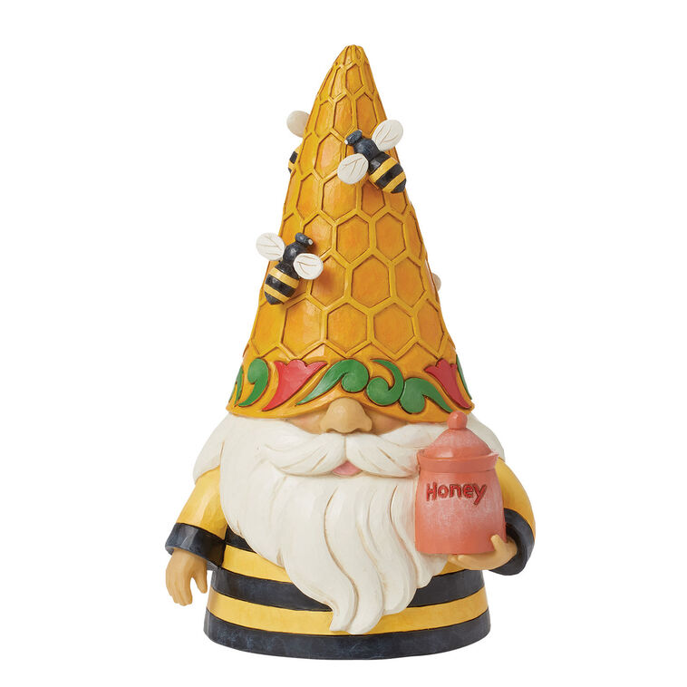 hallmark Jim Shore Gnome in Beehive Hat Figurine 7.6"