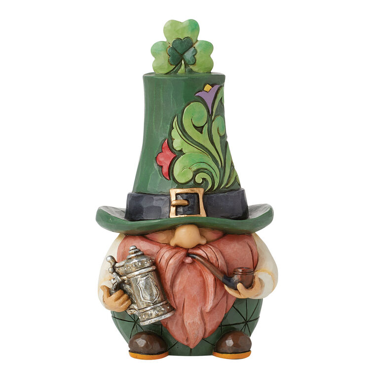 hallmark Jim Shore Gnome Leprechaun With Beer Stein Figurine 6.2"