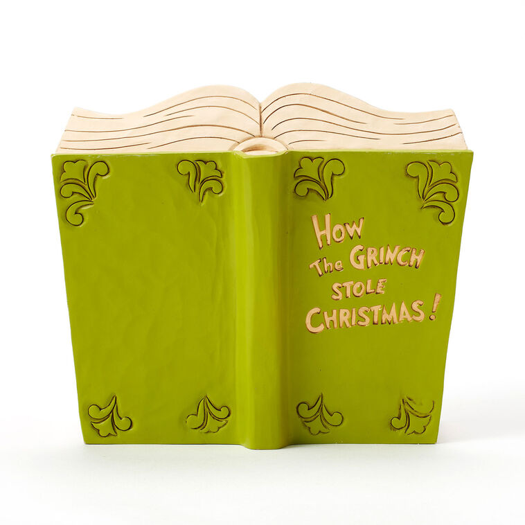 Hallmark Jim Shore Grinch And Friends Light-Up Storybook Figurine 6.2"