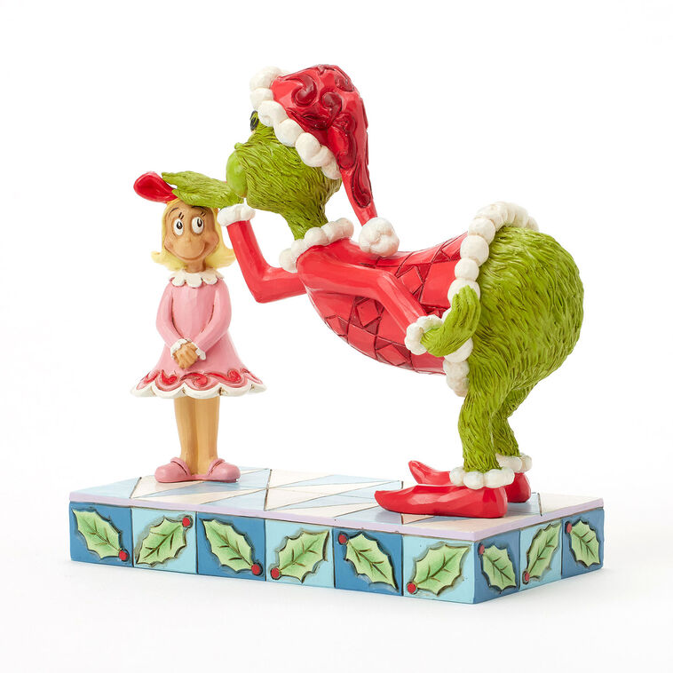 Hallmark Jim Shore Grinch Patting Cindy Lou's Head Figurine 5.4"