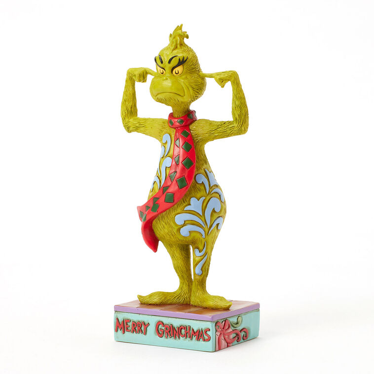 Hallmark Jim Shore Grinch Plugging His Ears Figurine 7"