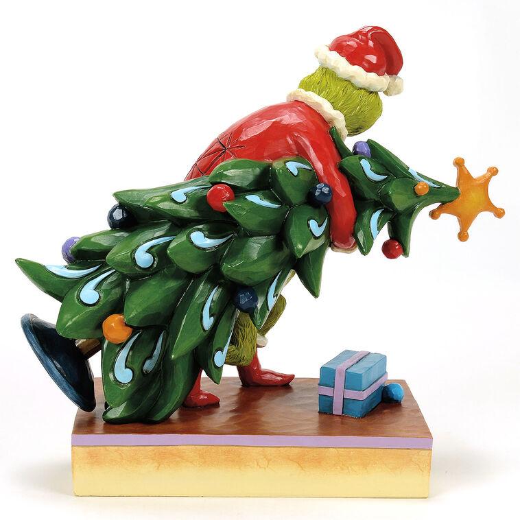 Hallmark Jim Shore Grinch Stealing Christmas Tree 7.4"