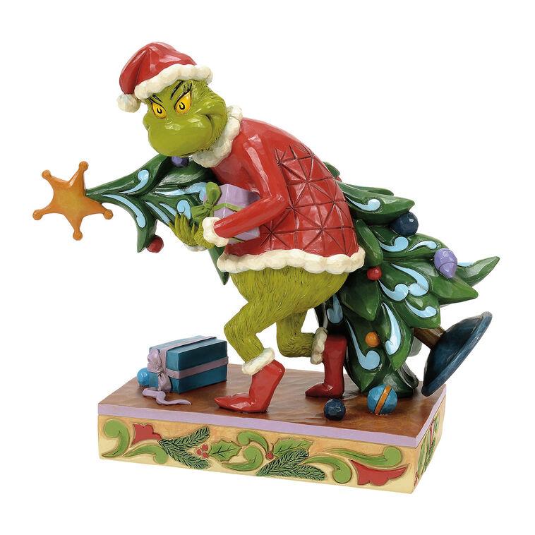 hallmark Jim Shore Grinch Stealing Christmas Tree 7.4"