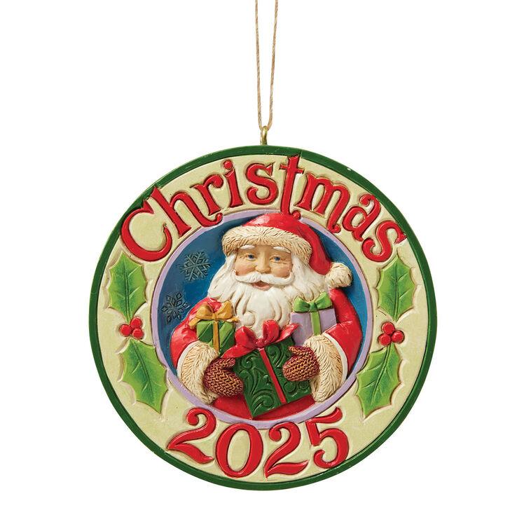 hallmark Jim Shore Heartwood Creek Annual 2025 Dated Santa Gifts Ornament 3"