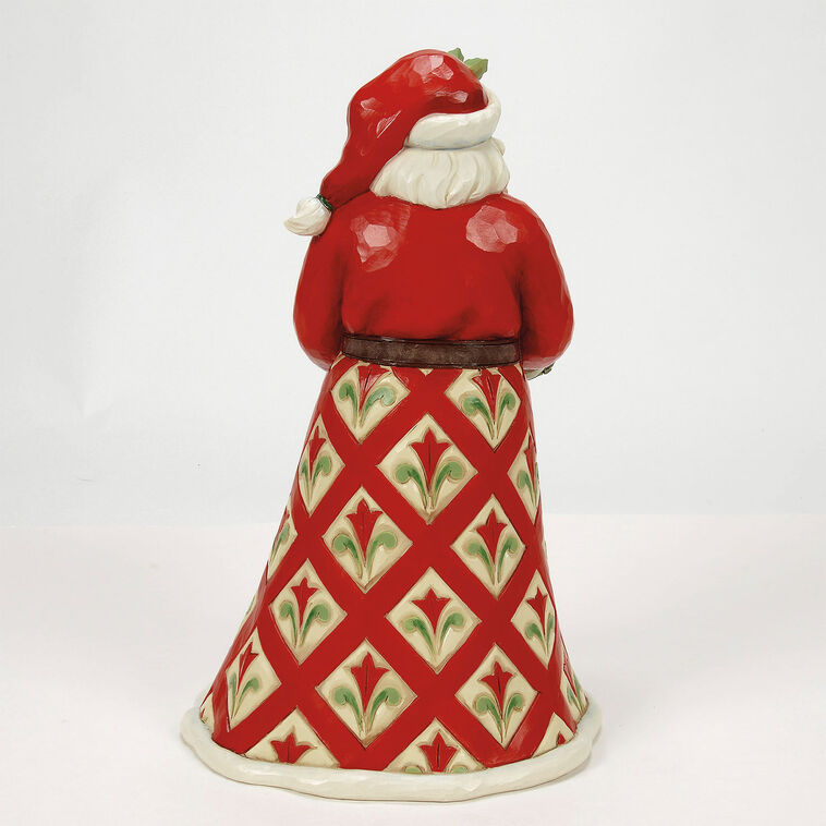 Hallmark Jim Shore Heartwood Creek Christmas At The Lodge Santa Figurine 10"