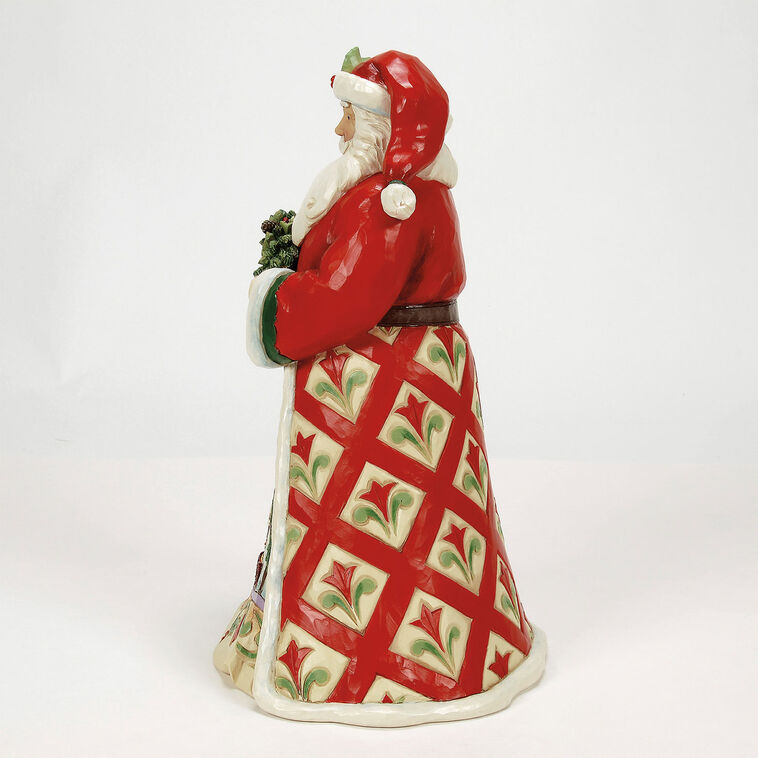 Hallmark Jim Shore Heartwood Creek Christmas At The Lodge Santa Figurine 10"