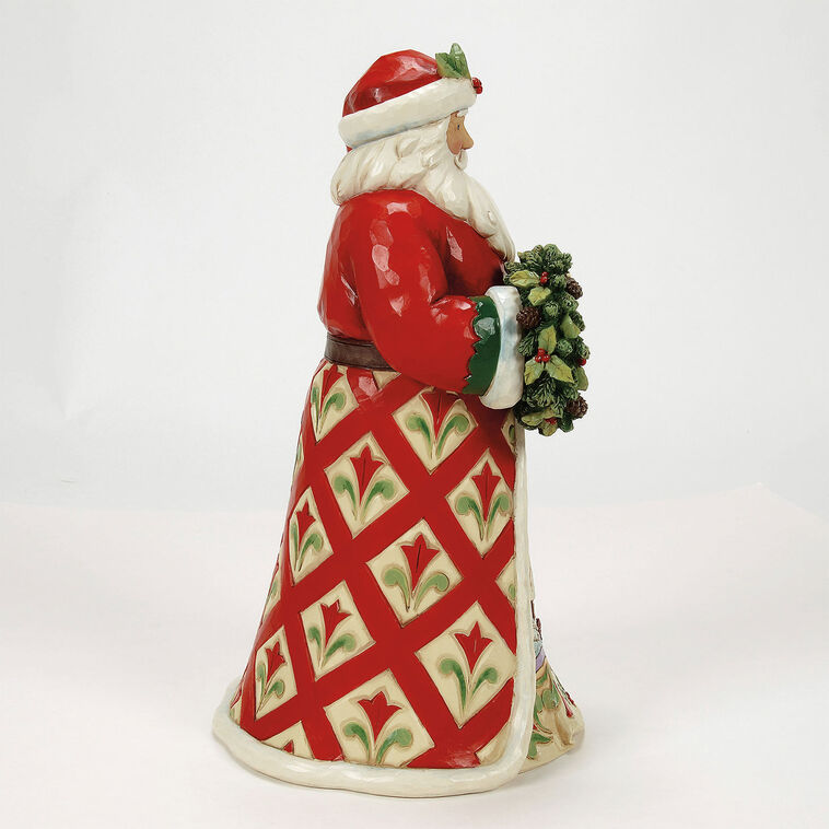 Hallmark Jim Shore Heartwood Creek Christmas At The Lodge Santa Figurine 10"