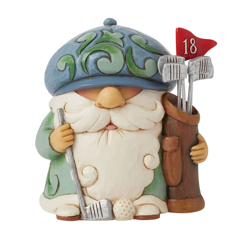 hallmark Jim Shore Heartwood Creek Gnome Golfer Figurine 4"