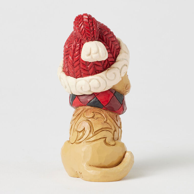 Hallmark Jim Shore Heartwood Creek Holiday Cat Figurine 4.1"